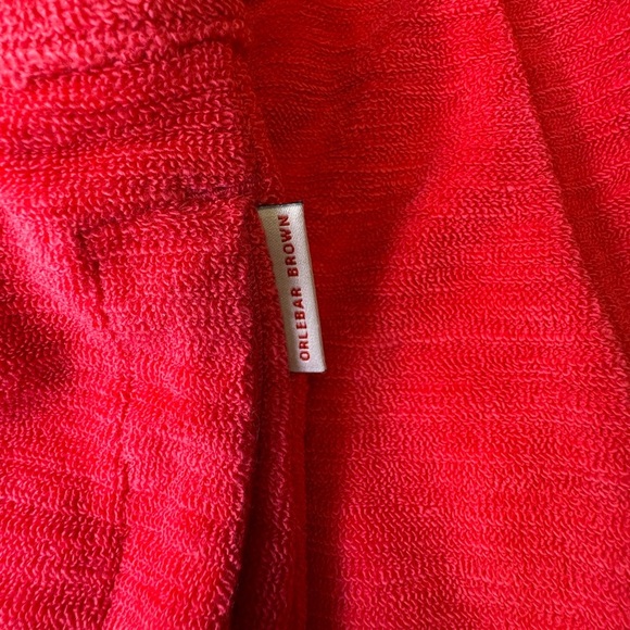 Luxury brand flamingo pink Terrycloth women’s beach shorts - Picture 8 of 9